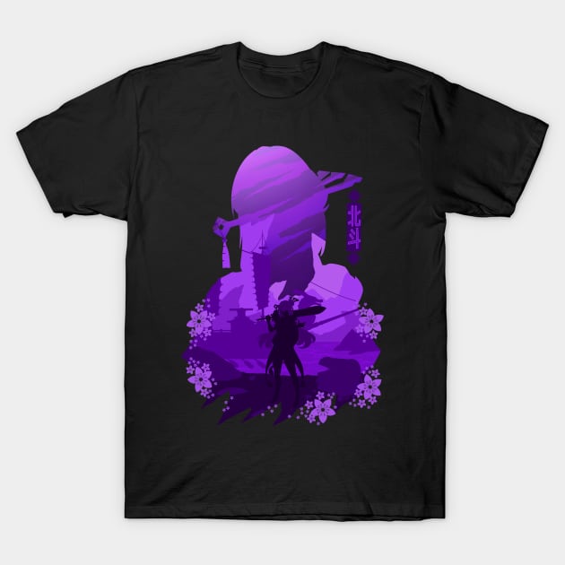 GENSHIN IMPACT BEIDOU NEGATIVE SPACE T-Shirt by Minami14R